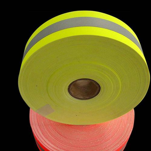 反光布料厂家加工 荧光布反光布面料 反光织带5cm 反光材料反光条图片